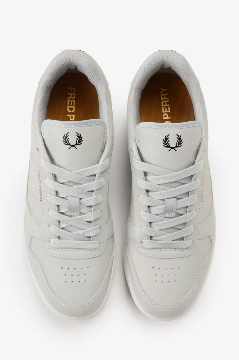 fred perry b300 herren-tennisschuhe grau schwarz