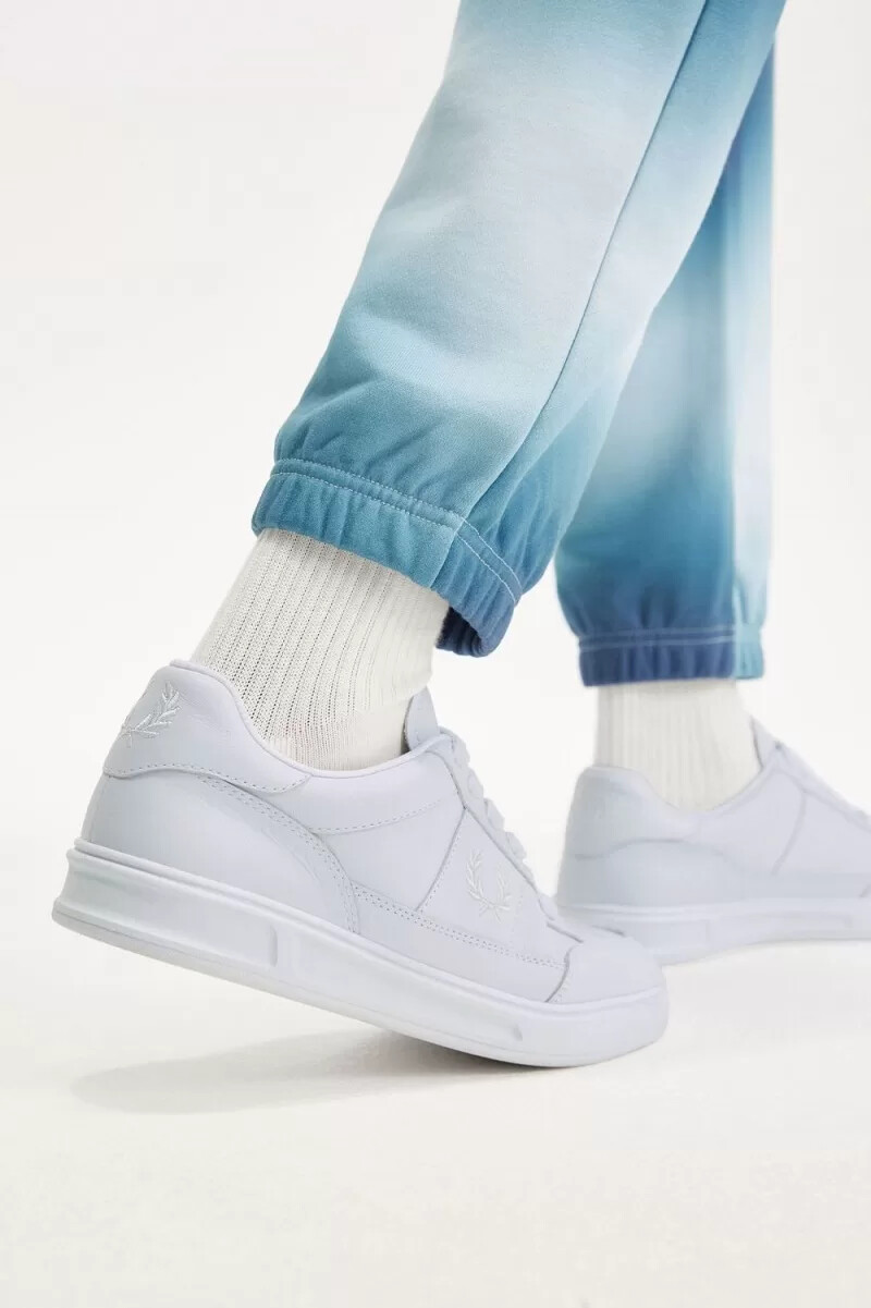 fred perry b440 herren-tennisschuhe weiß elfenbein