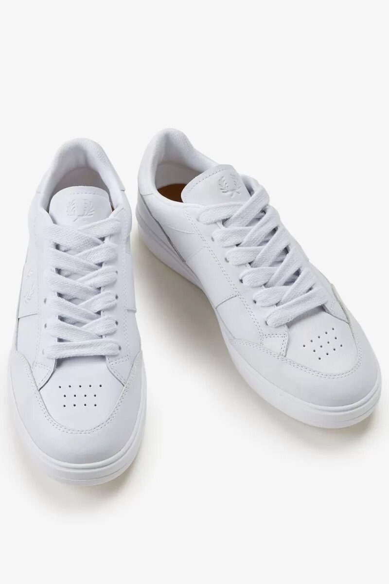 fred perry b440 herren-tennisschuhe weiß elfenbein