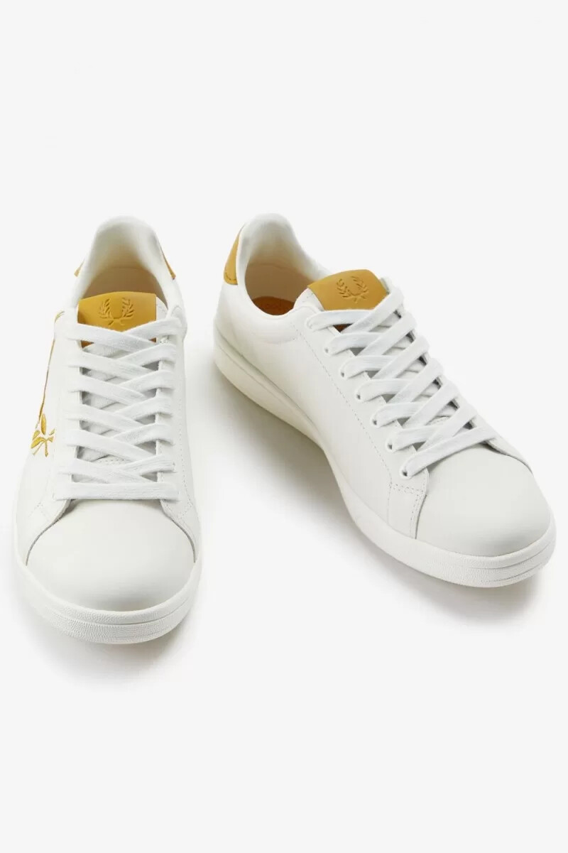fred perry b721 herren-tennisschuhe elfenbein