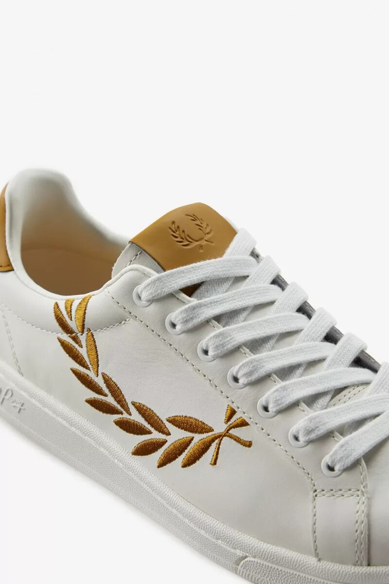 fred perry b721 herren-tennisschuhe elfenbein