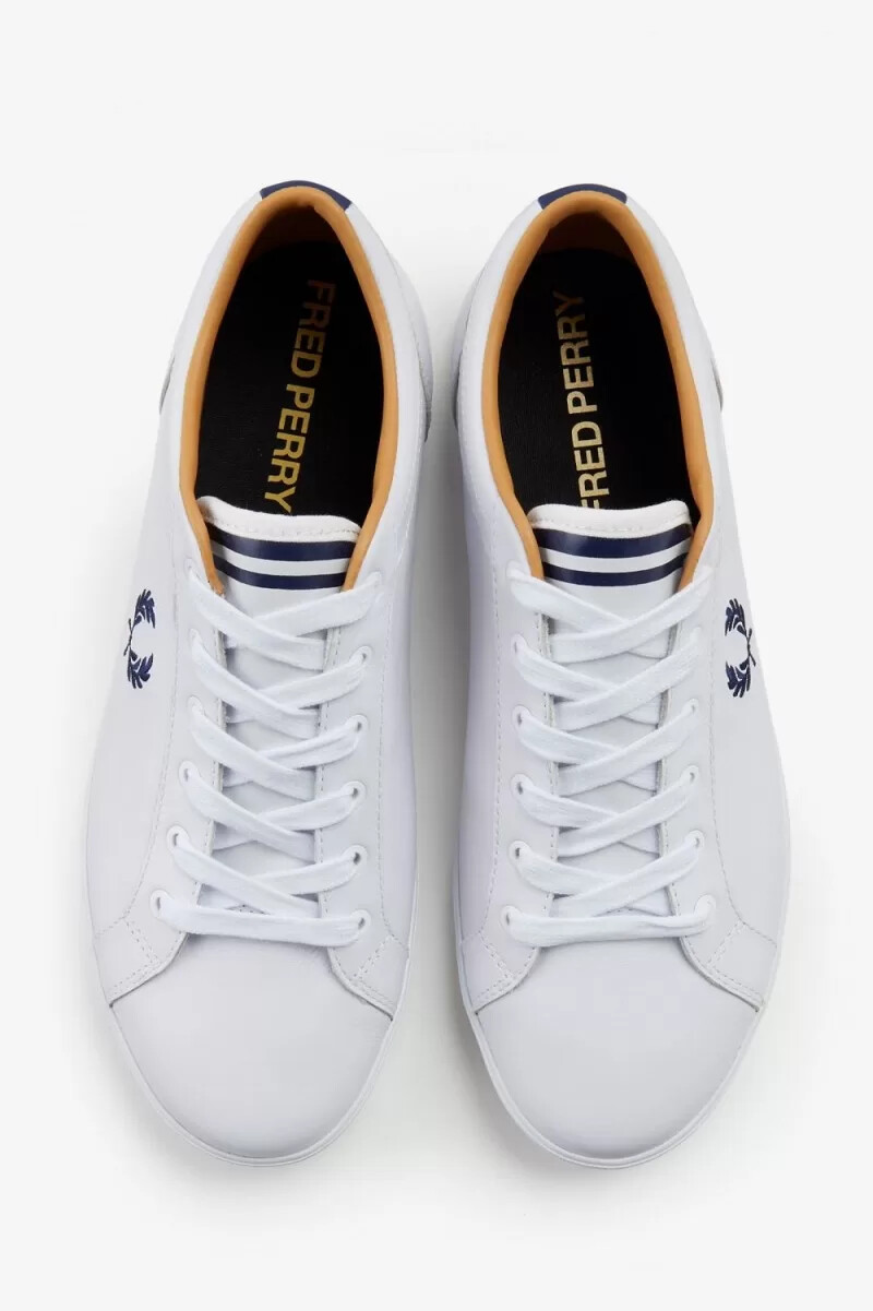 fred perry baseline herren-tennisschuhe weiß