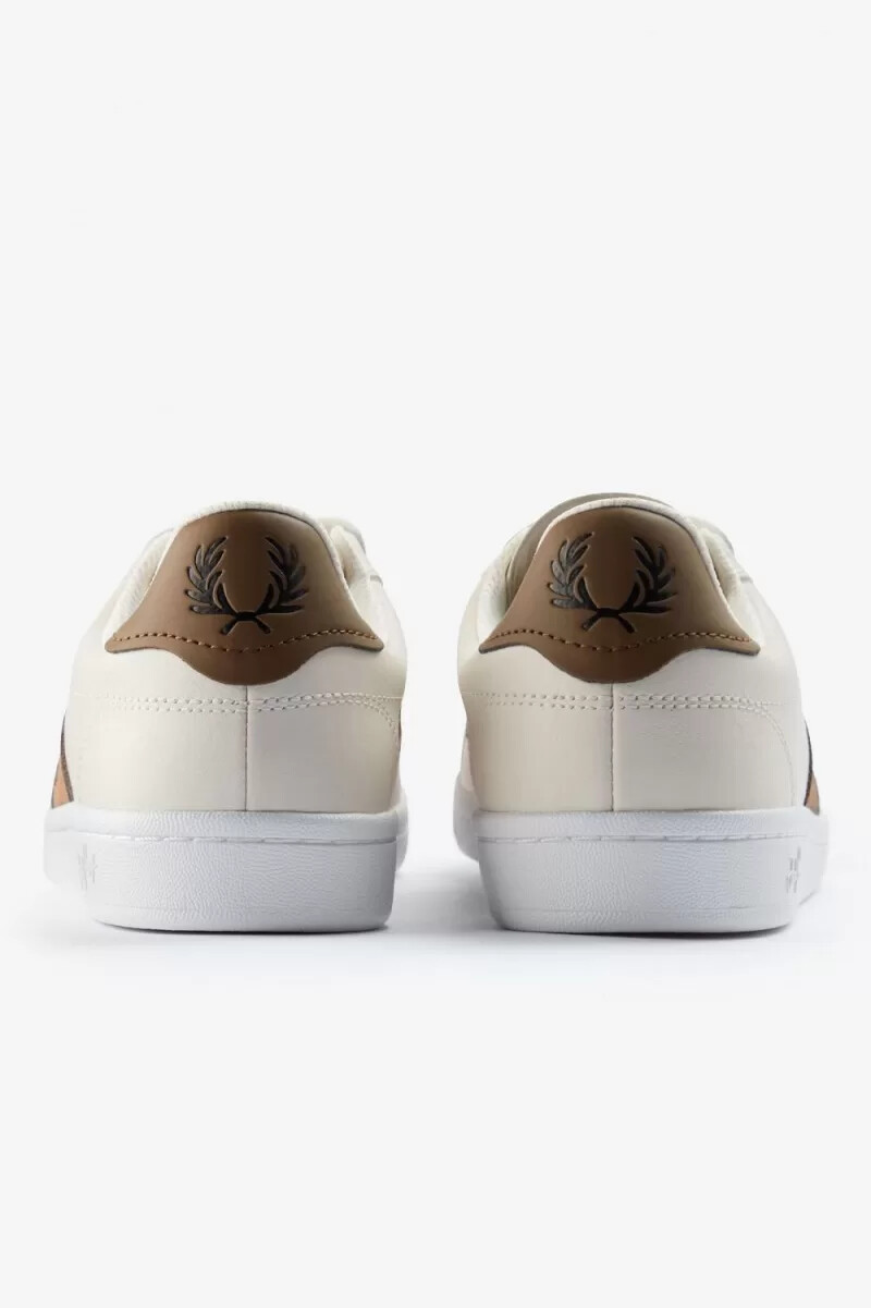 fred perry b721 herren-tennisschuhe elfenbein schwarz