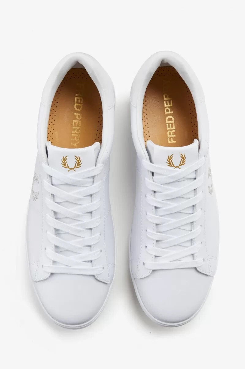 fred perry spencer herren-tennisschuhe weiß