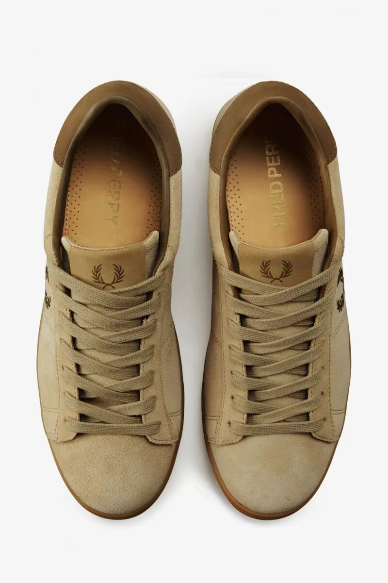 fred perry spencer herren-tennisschuhe grün